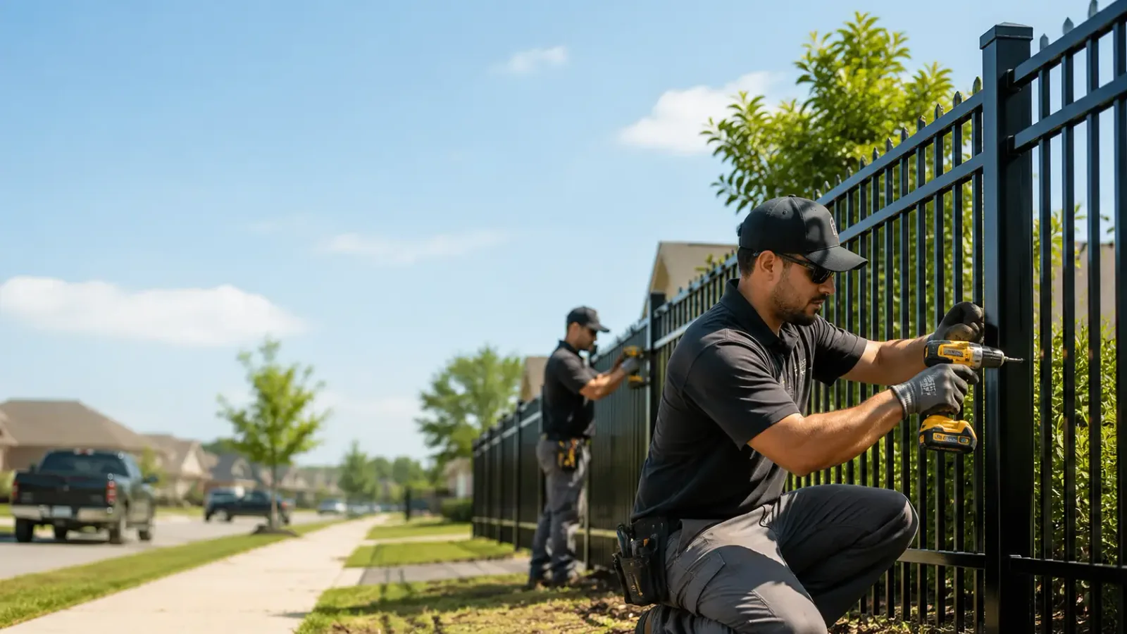 Metal Fence Installation in Woodbury, MN